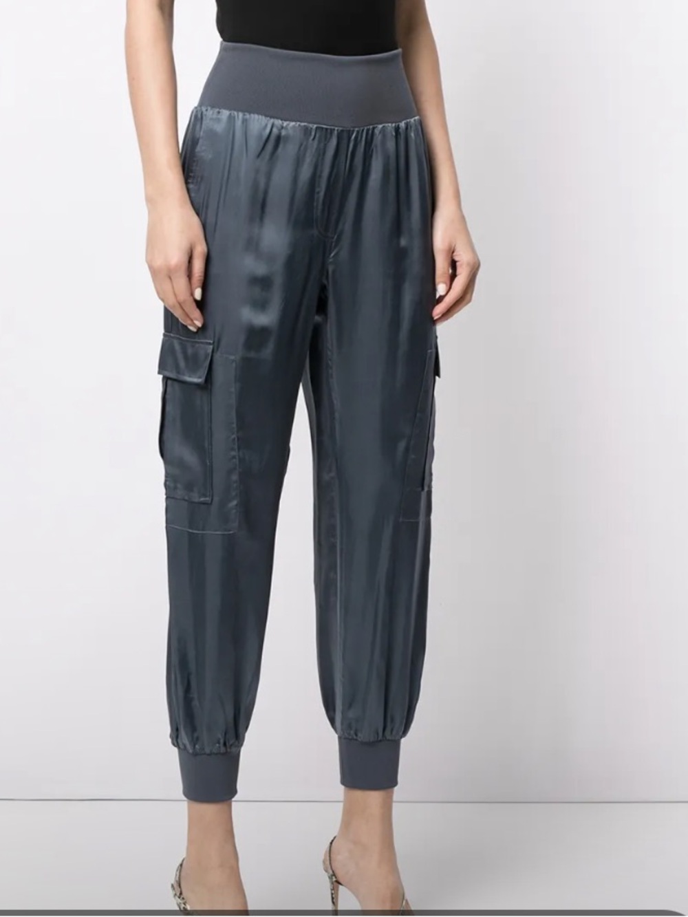 Cinq a Sept Tous Les Jours Giles Satin Jogger Pants Size: S